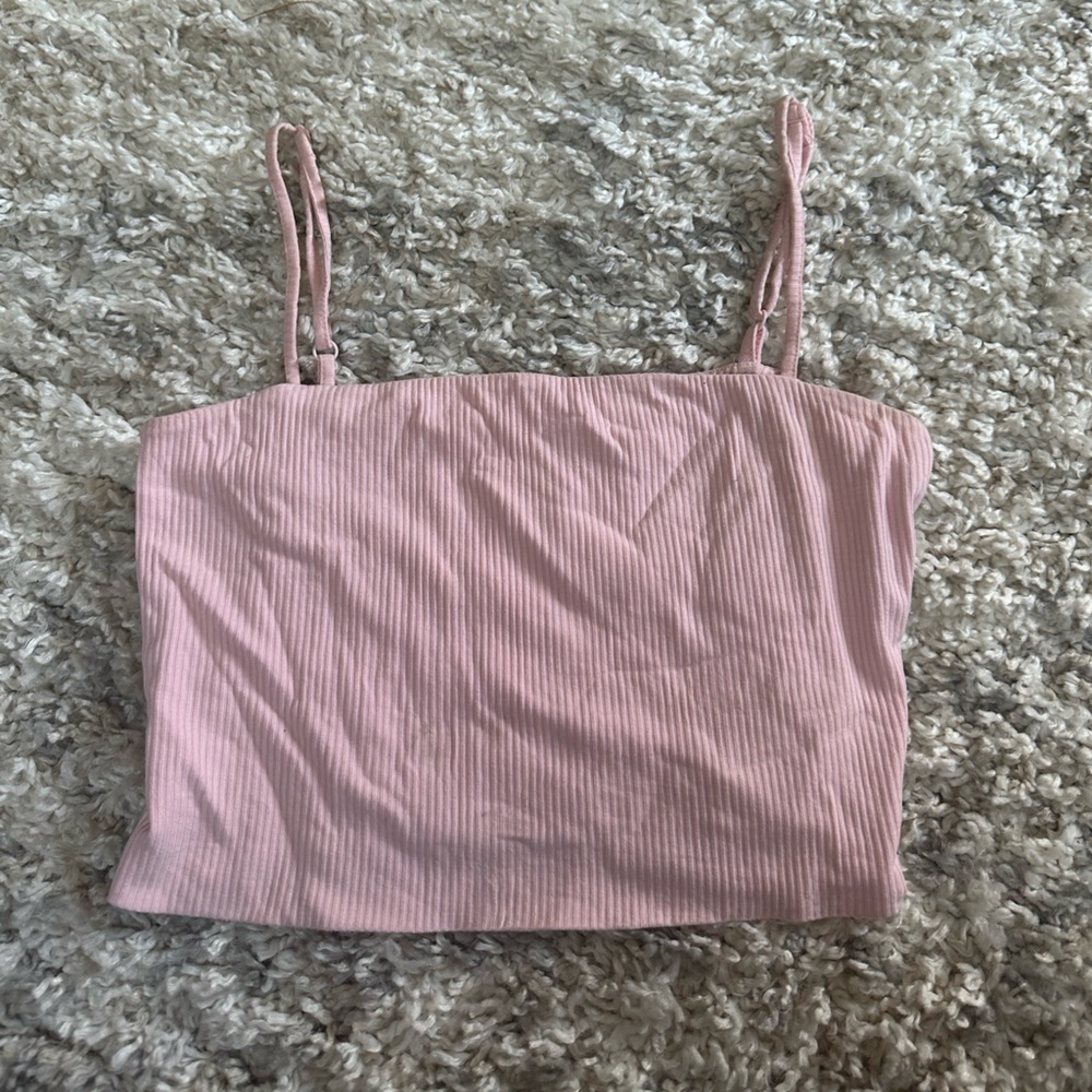 Pink crop top